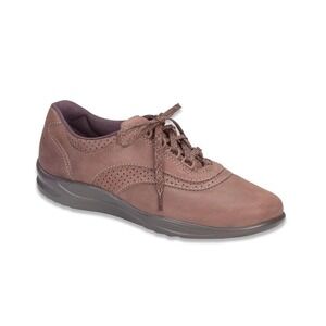 SAS‎ Walk Easy Walking Shoes Chocolate Brown Leather Lace Up Sneakers 9.5 WW